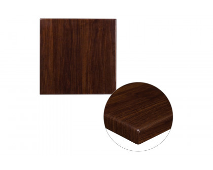 BLNK Glenbrook Square Resin High-Gloss Table Top with 2" Thick Drop-Lip