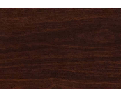 BLNK Glenbrook Round Resin High-Gloss Table Top with 2" Thick Drop-Lip - Walnut, 24"D