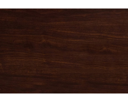 BLNK Glenbrook Round Resin High-Gloss Table Top with 2" Thick Drop-Lip - Walnut, 48"D