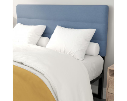 BLNK™ Paxton Fabric Channel Stitched Upholstered Adjustable Height Headboard - Blue, Queen Size