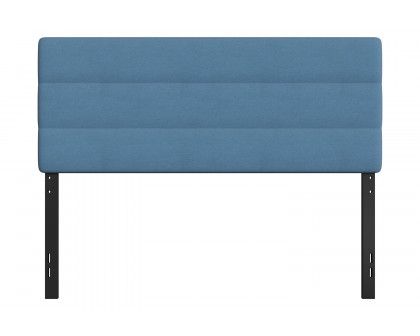 BLNK™ Paxton Fabric Channel Stitched Upholstered Adjustable Height Headboard - Blue, Queen Size