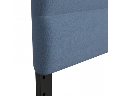 BLNK™ Paxton Fabric Channel Stitched Upholstered Adjustable Height Headboard - Blue, Queen Size