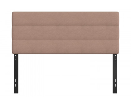 BLNK™ Paxton Fabric Channel Stitched Upholstered Adjustable Height Headboard - Taupe, Queen Size