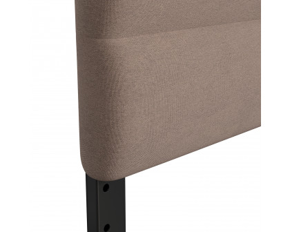 BLNK™ Paxton Fabric Channel Stitched Upholstered Adjustable Height Headboard - Taupe, Queen Size