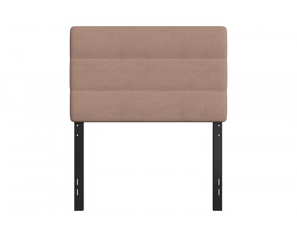 BLNK™ Paxton Fabric Channel Stitched Upholstered Adjustable Height Headboard - Taupe, Twin Size