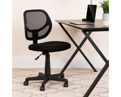 BLNK Neri Low-Back Mesh Swivel Task Office Chair with Curved Square Back