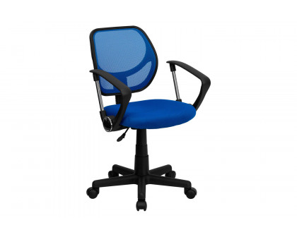 BLNK Neri Low-Back Mesh Swivel Task Office Chair with Curved Square Back