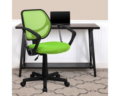 BLNK Neri Low-Back Mesh Swivel Task Office Chair with Curved Square Back