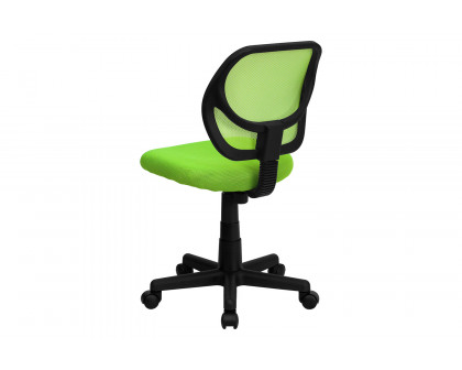 BLNK Neri Low-Back Mesh Swivel Task Office Chair with Curved Square Back - Green