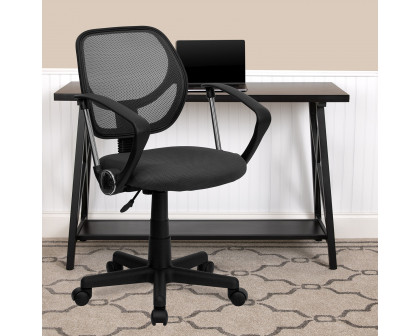 BLNK Neri Low-Back Mesh Swivel Task Office Chair with Curved Square Back