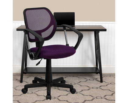 BLNK Neri Low-Back Mesh Swivel Task Office Chair with Curved Square Back