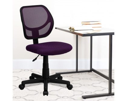 BLNK Neri Low-Back Mesh Swivel Task Office Chair with Curved Square Back