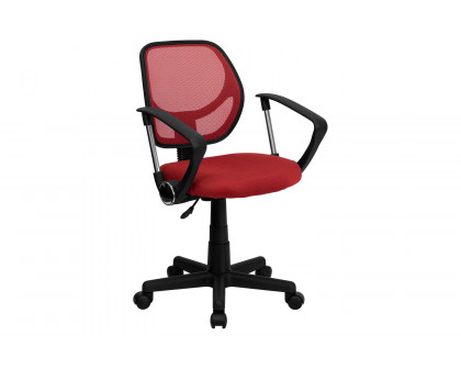 BLNK Neri Low-Back Mesh Swivel Task Office Chair with Curved Square Back