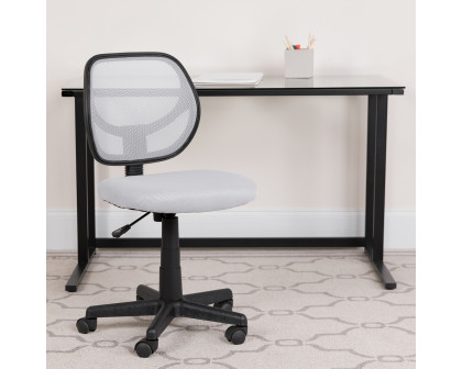 BLNK Neri Low-Back Mesh Swivel Task Office Chair with Curved Square Back