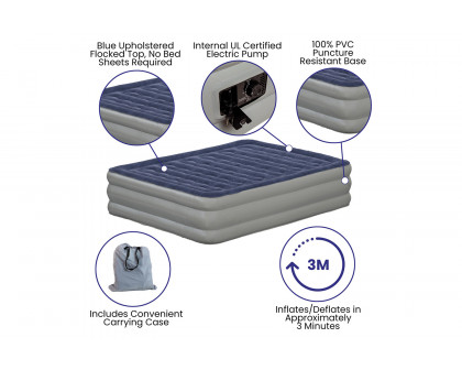 BLNK Kellos Kellos Air Mattress with Internal Electric Pump and Carrying Case - Queen Size