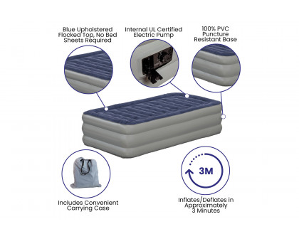 BLNK Kellos Kellos Air Mattress with Internal Electric Pump and Carrying Case - Twin Size