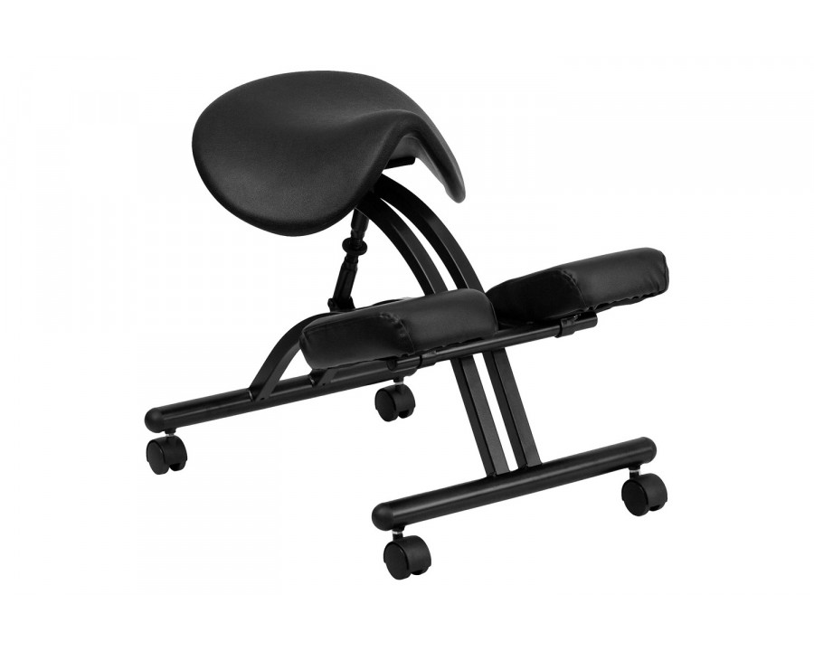 BLNK - Tatum Ergonomic Kneeling Office Chair with Saddle Seat