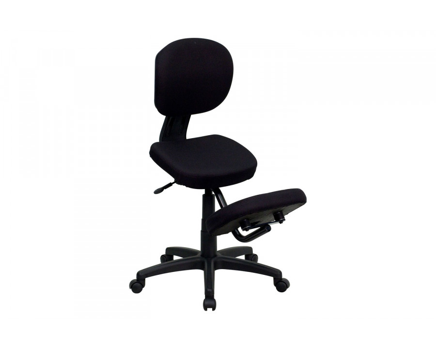 BLNK - Tatum Fabric Mobile Ergonomic Kneeling Posture Task Office Chair with Back