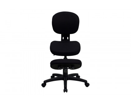 BLNK - Tatum Fabric Mobile Ergonomic Kneeling Posture Task Office Chair with Back