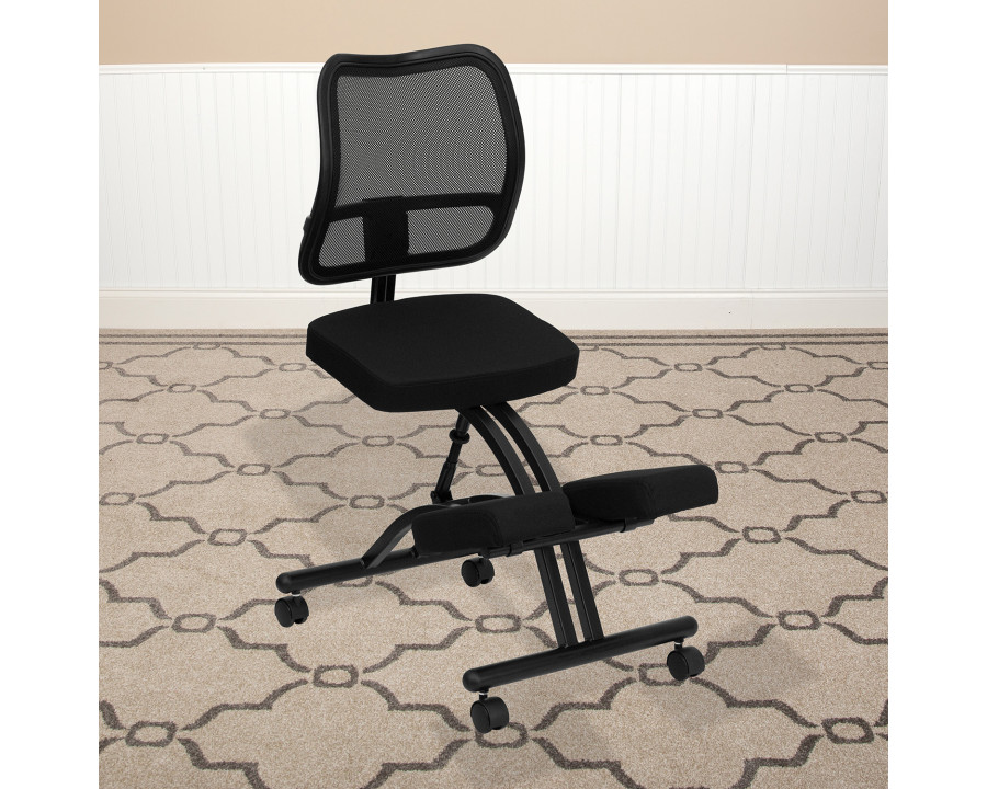 BLNK - Tatum Mobile Ergonomic Kneeling Office Chair with Mesh Back