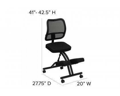 BLNK - Tatum Mobile Ergonomic Kneeling Office Chair with Mesh Back