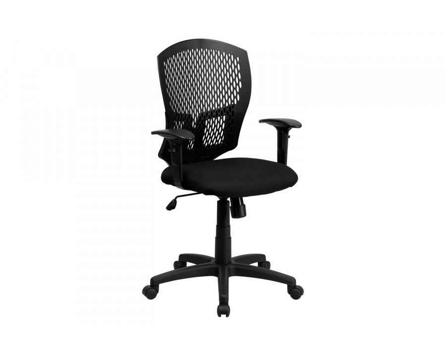 BLNK Moss Fabric Mid-Back Designer Swivel Task Office Chair