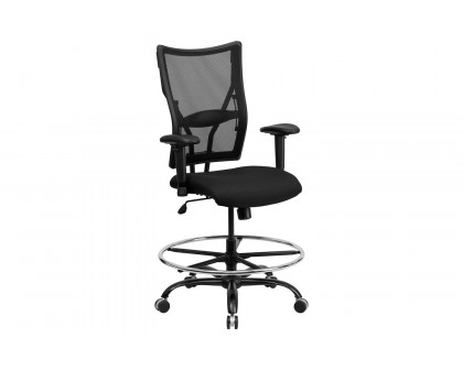 BLNK - HERCULES Series Mesh Ergonomic Drafting Chair with Adjustable Arms