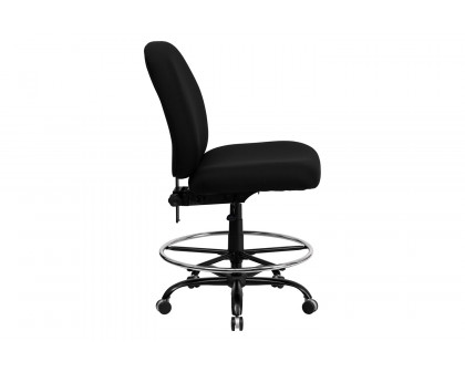 BLNK - HERCULES Series Fabric Ergonomic Drafting Chair with Adjustable Back Height