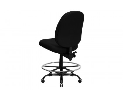 BLNK - HERCULES Series Fabric Ergonomic Drafting Chair with Adjustable Back Height