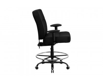 BLNK - HERCULES Series Fabric Rectangular Back Ergonomic Draft Chair with Adjustable Arms