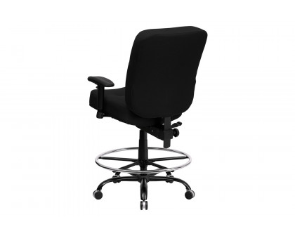 BLNK - HERCULES Series Fabric Rectangular Back Ergonomic Draft Chair with Adjustable Arms