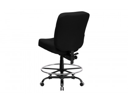 BLNK - HERCULES Series Fabric Ergonomic Drafting Chair with Rectangular Back