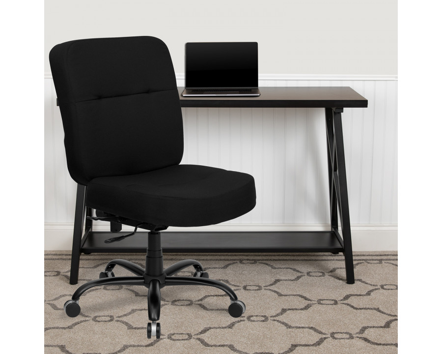 BLNK - HERCULES Series Fabric Executive Swivel Ergonomic Office Chair with Rectangular Back