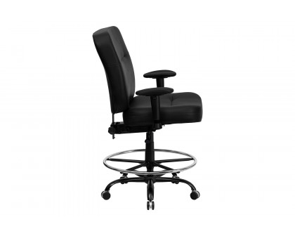 BLNK - HERCULES Series LeatherSoft Ergonomic Drafting Chair with Adjustable Arms