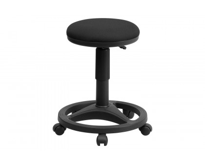 BLNK - Frakes Black Ergonomic Stool with Foot Ring