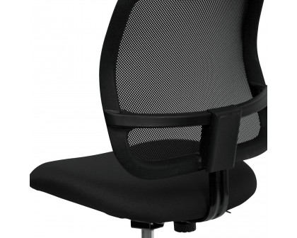 BLNK Elaine Mid-Back Mesh Drafting Chair - Black