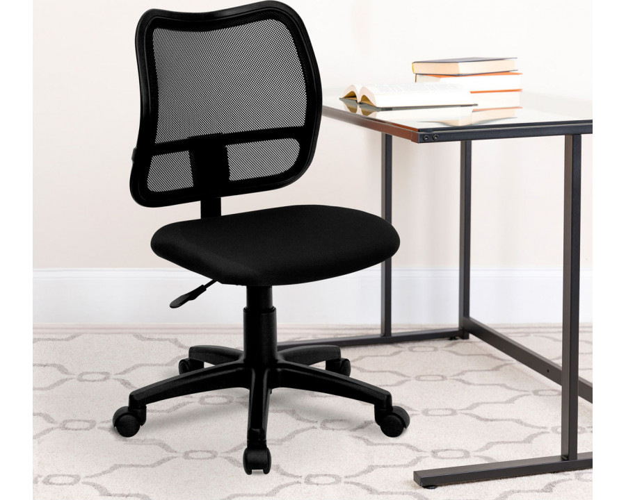 BLNK Alber Mid-Back Mesh Swivel Task Office Chair - Black