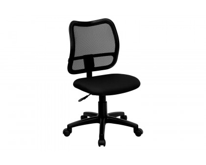 BLNK Alber Mid-Back Mesh Swivel Task Office Chair - Black