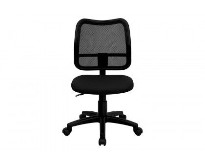 BLNK Alber Mid-Back Mesh Swivel Task Office Chair - Black