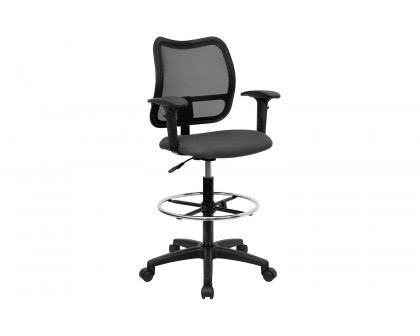 BLNK Elaine Mid-Back Mesh Drafting Chair