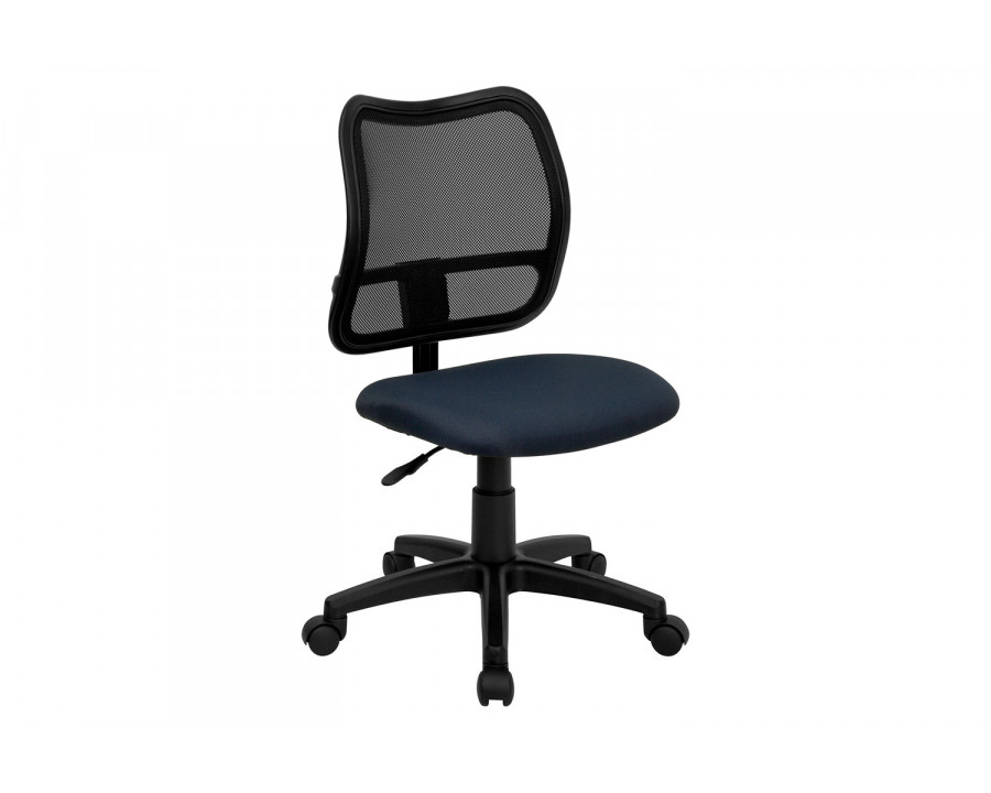 BLNK Alber Mid-Back Mesh Swivel Task Office Chair - Navy Blue