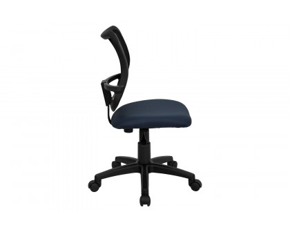 BLNK Alber Mid-Back Mesh Swivel Task Office Chair - Navy Blue