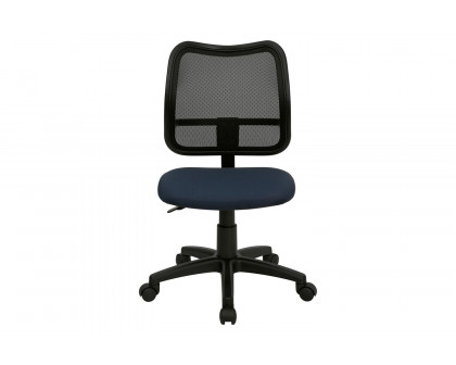 BLNK Alber Mid-Back Mesh Swivel Task Office Chair - Navy Blue