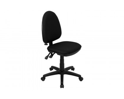 BLNK Linus Fabric Mid-Back Multifunction Swivel Ergonomic Task Office Chair with Adjustable Lumbar Support