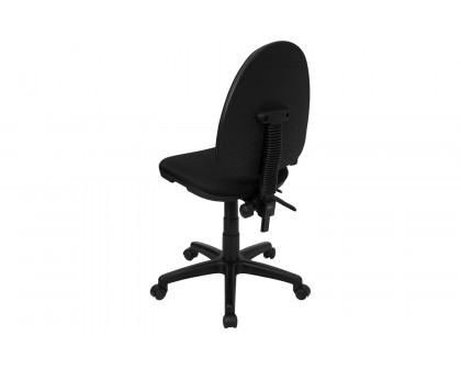 BLNK Linus Fabric Mid-Back Multifunction Swivel Ergonomic Task Office Chair with Adjustable Lumbar Support