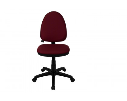 BLNK Fabric Mid-Back Multifunction Swivel Ergonomic Task Office Chair with Adjustable Lumbar Support - Burgundy