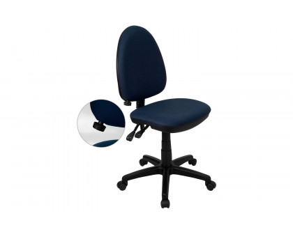 BLNK Fabric Mid-Back Multifunction Swivel Ergonomic Task Office Chair with Adjustable Lumbar Support