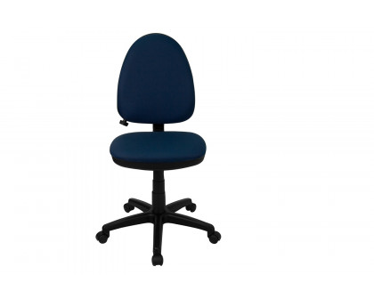 BLNK Fabric Mid-Back Multifunction Swivel Ergonomic Task Office Chair with Adjustable Lumbar Support - Navy Blue