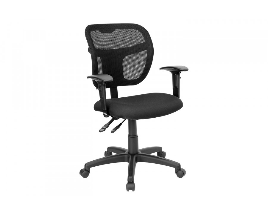 BLNK Pellen Mid-Back Mesh Swivel Task Office Chair with Back Height Adjustment