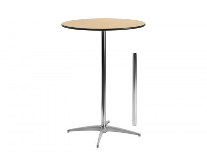 BLNK™ Lars Round Wood Cocktail Table - 30"D